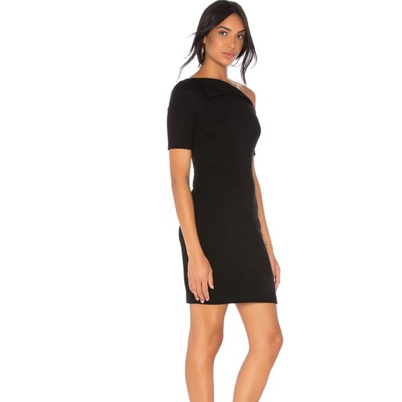 Bailey 44 One Shoulder Sexy Little Black Dress MD - Picture 2 of 10